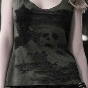 Punk Rave skull tank top t-shirt